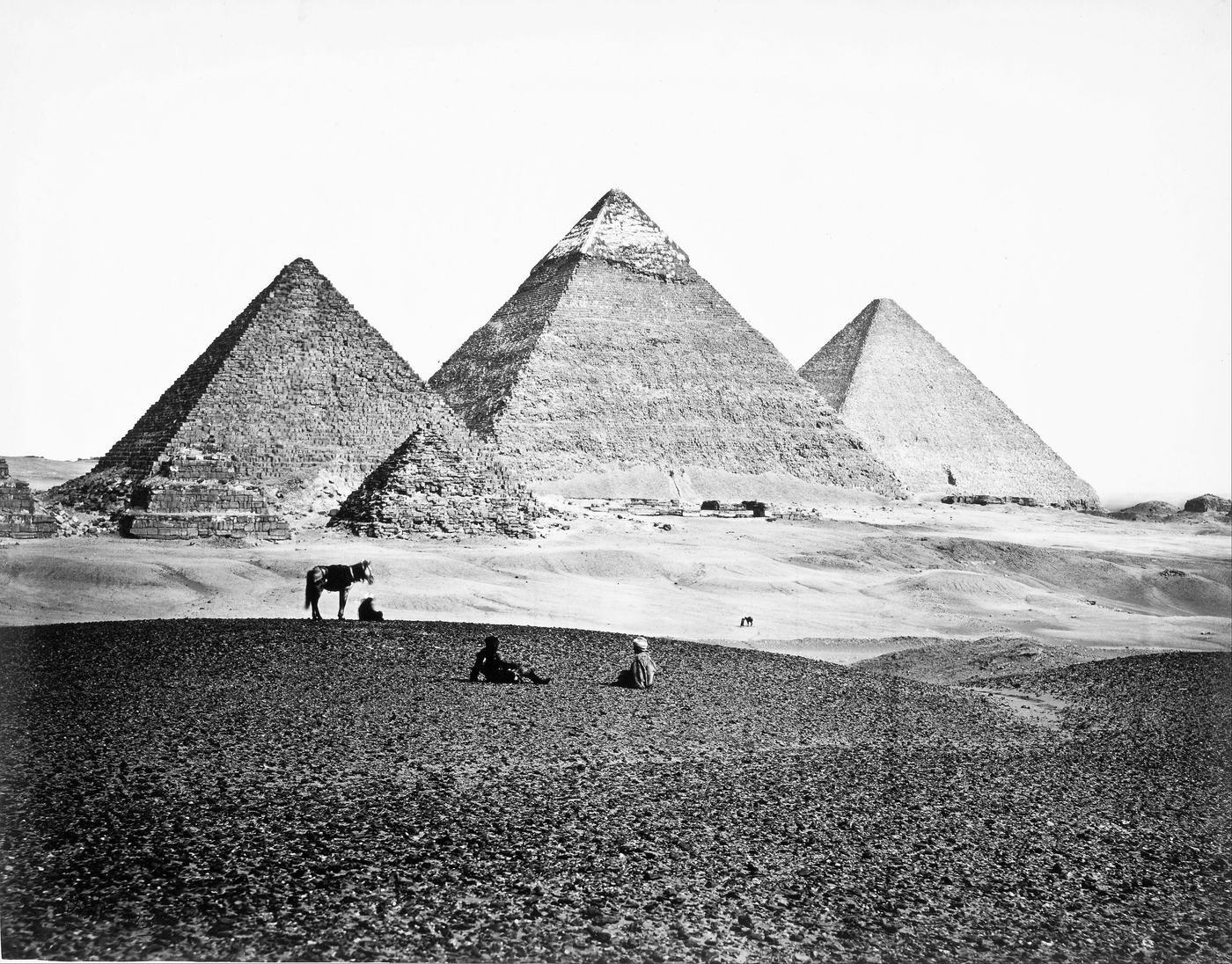 The Pyramids of El-Geezeh, from the South-West, Francis Frith, c. 1857 (J. Paul Getty Museum)